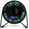 LEDMOMO Mini Desktop USB LED Clock Cooling Fan Portable Realtime Calendar Temperature Display Fan for Home Office