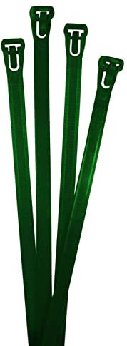 Lumonic 100x Kabelbinder 250 x 7,6mm I Grüne Kabelbinder in Industriequalität wiederverwendbar I Kabelbinder UV beständig, Kabelbinder wetterfest, Kab