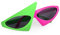 SCSpecial Neuheit Party Sonnenbrille 80er Jahre Asymmetrische Gläser rosa Neon grün Gläser Hip Hop Dance Halloween Party