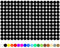 100 Stück Klebepunkte Punkte Kreise Aufkleber Punkt Inventur Folie Markierung K018 (070 Schwarz, 5mm)