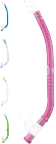 Cressi Top Snorkel, Tubo respiratore di ridotte Dimensioni per Donne/Ragazzi , Rosa