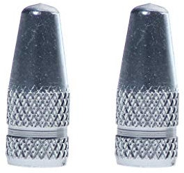 VALVE CAPS - Presta - SILVER - PAIR