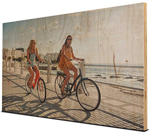 wandmotiv24 Peinture Murale en Bois - Photo sur Panneau de Bois avec aperçu en Ligne - décoration Murale personnalisée - Tableau en Bois avec Motif souhaité - Cadeau Photo - 60x40 cm