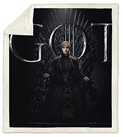 NICHIYO Game of Thrones Decke, Cartoon und Animation Fleecedecke für Erwachsene und Kinder, 100% Mikrofaser, für Schlafsofa und Sofa (18.100 cm x 140 cm)