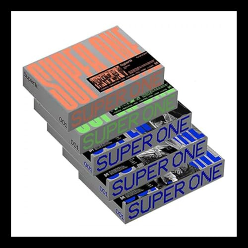 SUPER M [SUPER ONE] 1st Regular Album RANDOM VER. 1p CD+104p Photo Book+16p Booklet+32p Photo Booklet+1p Post Card+1p Photo Card +2p Random Poster(On pack)+TRACKING CODE K-POP SEALED