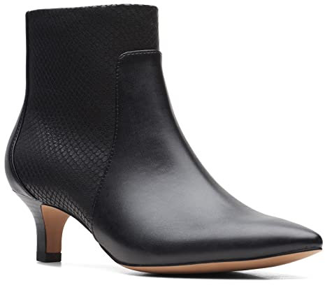 Clarks Barca Shondrah, Stivali alla Moda Donna, Nero Combinato, 36 EU