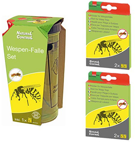 hagebauSPN Swissinno Wespen-Falle Set + 2 Nachfüller