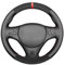 MEWANT DIY Hand Nähen Auto Lenkradbezug aus Echtleder&Wildleder Lenkradhülle für Sport M3 E90 E91 E92 E93 E87 E81 E82 E88 X1 E84