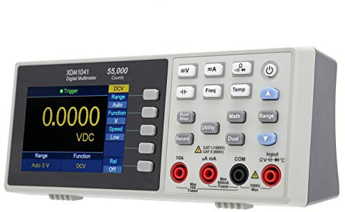 Mini-Desktop-Digitalmultimeter, 3,7-Zoll-LCD-Mini-Digitalmultimeter True RMS-Temperaturprüfgerät XDM1041(EU plug)