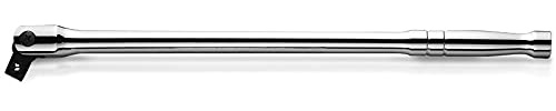 TOPTUL Gelenkgriff 1/2 600 mm – Schwenkbarer Brecheisenhebel/Breaker Bar für Stecknüsse, Radmuttern, Radschrauben, Auto, KFZ, Werkstatt, Verlängerung, Offset-Knebel, Radmutternschlüssel CFAC1624