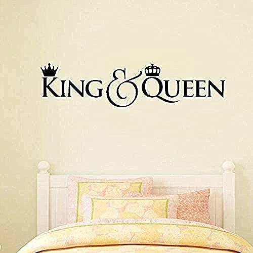King and Queen Wall Stickers Home Decor Movable Valentine S Bedroom Decoration Kids Boy Room Wall Decal Art Mural Wallpaper 57x80cm