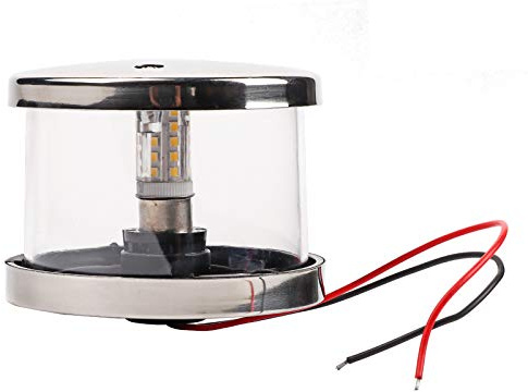 Dioche Marine Navigationslicht, Signalleuchte LED IP66 wasserdichte Marine Navigationslampe Signallicht, rundum, 360° Navigationslicht für Marineboote, Yachten, Ankerlichter 3W DC 12V - 24V