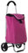 DRW Carrello per la spesa in alluminio e poliestere rosa 46 x 36 x 98 cm, borsa 36 x 26 x 57 cm