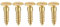 sourcing map 50 Stück Holzschrauben M4 x 16mm Flachkopf Blechschraube aus Messing mit Schlitz