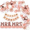 envami® Just Married Deko I Hochzeitsdeko I 125 Stk. Helium Luftballons Hochzeit I Just Married Girlande I Mr & Mrs Deko Hochzeit I Herzluftballons I Standesamt I Polterabend