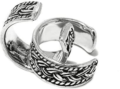 WINDALF Vintage Ohrklemme ARA 5 mm Haarschmuck Keltische Knoten 925 Sterlingsilber
