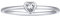 FOCALOOK Herren Ring 925 Silber Solitär Ring Ehering Weißen Herz Zirkonia Trauring Verlobungsring Partnerring Schmuck Accessoire für Hochzeit Größe 62 (19.7)