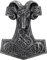 Pacific Giftware Thors Hammer mit Widderkopf Wandrelief - Wikinger Wanddeko Figur