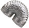 DOITOOL 1pc Inch Foil Exhaust Lines Vent Cooling Ducting Cold Xcm Heating, for Heating * Hose, System Dryer Kitchen Layers Ventilation Extension Flexible Fan Rooms Conditioning Flex Pipe