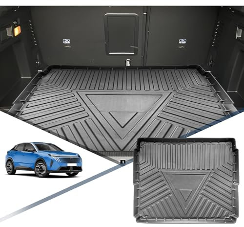 YEE PIN Alfombrilla de Maletero Compatible con Peugeot 3008 II GT Line 2016-2023, Goma para Maletero de Coche 3008 2022 Goma, Alfombrilla de protección Antideslizante