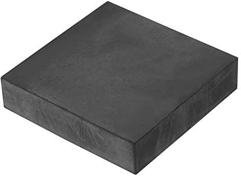 PATIKIL Gummi Bankblock 4x4x1 Quadratische Prägebasis für Juweliere Hämmern Formen Schälen Metall Abflachen Shwarz