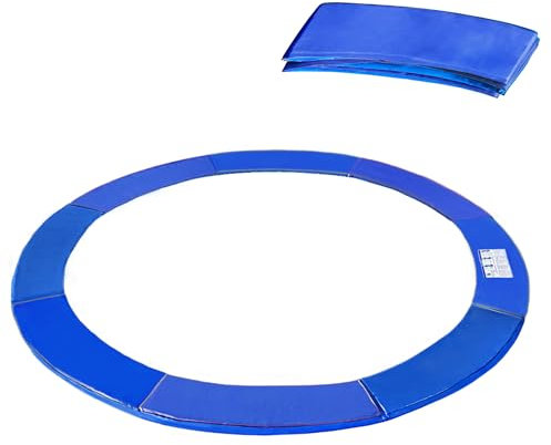 SUBTLETY Trampolin Randabdeckung Ø366cm Federabdeckung Sicherheitsmatte Abdeckung Kantenschutz UV-beständig Randschutz Trampolinzubehör Reißfest Schutzpolster für Fitness Trampoline (Blau)