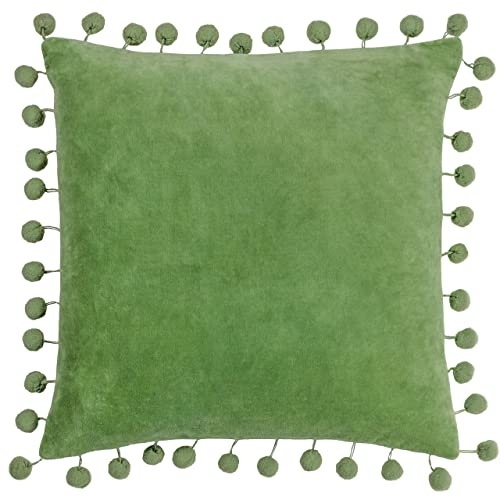 furn. Dora Square Polyester Filled Cushion,Leaf Green,45 x 45cm