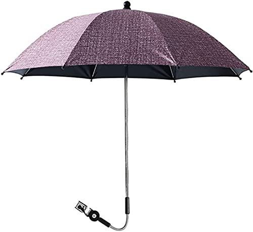Sombrilla Universal Para Cochecitos Y Sillas De Paseo Sombrilla Para Cochecito De 75 Cm De Diámetro Con Protección Solar Y Protección Contra La Lluvia Protección UV 50+ Y Rotación De 360 ​​° ( Color :