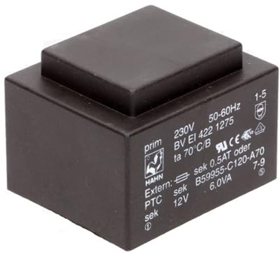 Transformator PCB 6VA 12V 500mA 44x37x32mm HAHN EI 42