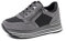 QUEEN HELENA Sneakers con Zip Laterale Casual Scarpe da Ginnastica Donna X29-22 (X29-22 Grigio, Numeric_37)