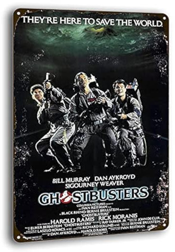 1984 Ghostbusters Movie Classic Decor Home Wandposter Vintage Metallschilder Wanddekoration Blechschild 20,3 x 30,5 cm