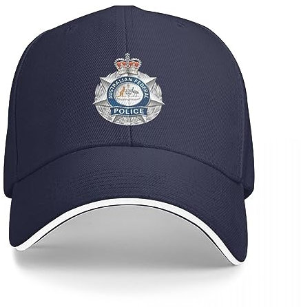 BEABAG Basecap Emblem der australischen Bundespolizei Baseballkappe Trucker-Hut-Ikone Bommelmütze Herrenhut Luxus Damen