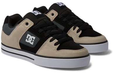 DC Shoes Herren Pure Sneaker, Black/Grey/Brown, 42 EU