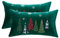 Tosleo 2 Stück Kissenbezug Weihnachten 30 x 50 cm Dekokissen Kissenhülle Grün Weihnachtsbaum Kissenbezüge für Sofa Wohnzimmer Schlafzimmer Festival Party Merry Christmas