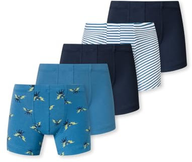 Schiesser Jungen 5 Pack Boxershort Unterhosen-95/5 Organic Bio Baumwolle-Größe 140 Unterwäsche, Sortiert 3_181847, 92