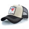 ZXRSJBL Shark Sports Mesh Cap, Bestickte Tier-Baseballmützen, Duck Caps für Männer und Frauen mit Aufnähern (BE,L)