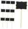 LALADEFIEE 10pcs Mini Chalkboards with Stand for Messages and Tags Lightweight Blackboard Signs for Home Garden Weddings and Crafts for Table and Plant Marking