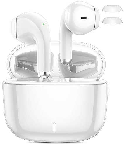 ACAGET Wireless Earbuds for iPhone 16 16e Pro Max 15 Plus, Wireless Ear Buds for Small Ears, Noise Cancelling Wireless Headphones Earphones for Samsung S25 S24 Waterproof, Sports, Airplane Travel