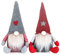 2pcs Weihnachten Gnom Dekorationen handgefertigt schwedische Weihnachtsgonks Gnome Ornamente rot & grau Weihnachts -Elf Puppe für Heimfeiertag in der Innenräume Dekorknistmas Gnome Dekorationen für H