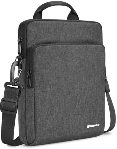 NIDOO Laptop Tasche für 12,9 iPad Pro / 13 iPad Pro M4 / 13,6 MacBook Air M3 M2 / MacBook Pro 13, 12-13 Tablet Tragetasche für Surface Pro 10/13,4 XPS 13, Dunkelgrau Umhängetasche Schultertasche
