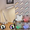 HOFSTEIN LED Tischleuchte Tykby, dimmbare Tischlampe aus Kunststoff in Silber/Weiß, verstellbare Leseleuchte mit Farbwechsler u. Kelvin Change, Touchdimmer, Höhe 69,5cm, Wohnzimmer, Schlafzimmer, Flur