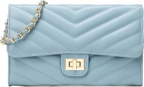 Farcauo Kleine Umhängetasche Damen Blau Handtasche und Crossbody Bag, Kompakte Schultertasche für Damen, Elegante Abendtasche für Frauen, Damentasche für Alltag und Abend