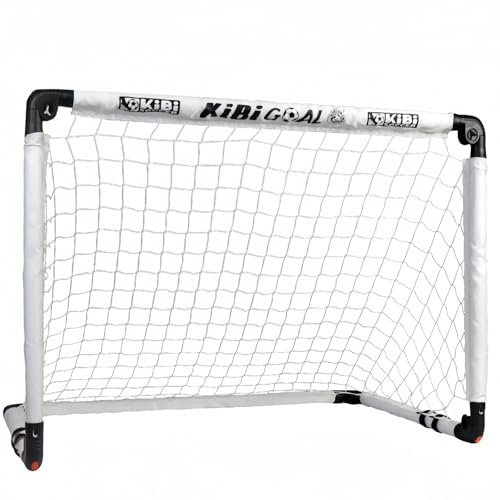 KiBiGOAL Fussballtor Kinder Fußballtor, Klappbar Fußballtor 90x60cm, Mini Kinder Fussballtor Spielzeug für Indoor und Garten, Kinder Fußball Spielzeug ab 3-7 Jahrenfür Innen und Außen