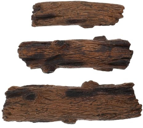 NULYLU 3pièces Fausse Souche Arbre Miniature Statue Miniature De Tronc Arbre Décoration De Souche Modèle De Tronc Ornement De Artificiel Mini Décoration De