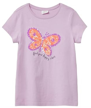 s.Oliver T-Shirt mit Print und Pailletten