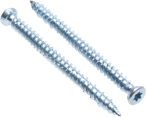 ANDROMEDAGIE® - Viti per Calcestruzzo Testa Svasata Torx Tx30 in Acciaio Temprato Zincato Viti Autofilettanti per Muro, ideali per ancoraggi diretti senza tasselli (20, 7.5x152)