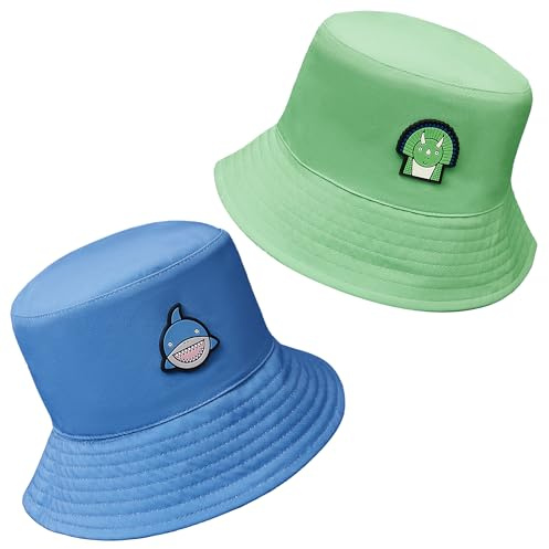 Roarsome Kids Reversible Bucket Hat | Sun Protection, Waterproof Sun Hat