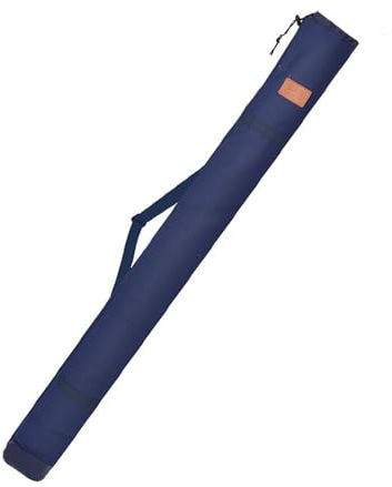 WUZIA Folding Fishing Rod Bag Large Capacity Tackle Storage Pouch with Elastic Closure, Oxford Canvas Material, Portable for Fishing Gear,120cm