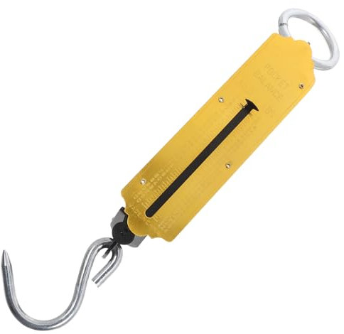 STOBAZA 2Stücke Tragbare Hängewaage mit Haken Federwaage für Gepäck Lebensmittel und Outdoor Nutzung Präzise Messung mit Elegantem Finish