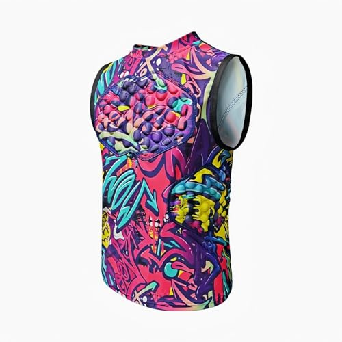 Jormino Youth Girls Padded Shirts Chest, Side Back Impact Protector Pink YM | Impact Protection, Chest, Back & Rib Pads, For Football, Baseball, Soccer, Hockey, Rugby